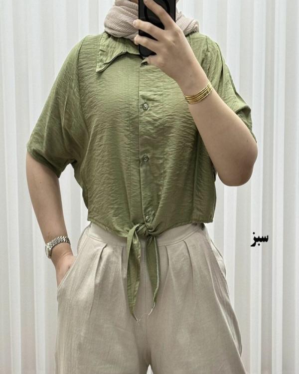 شومیز گره ای بابوس E7489