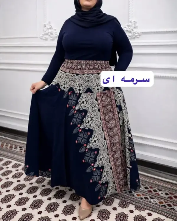 دامن تمام کلوش اندونزی بابونه 7360