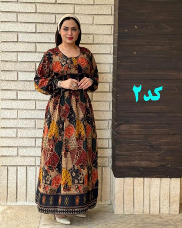 پیراهن سایزبزرگ طرح اندونزی 6118