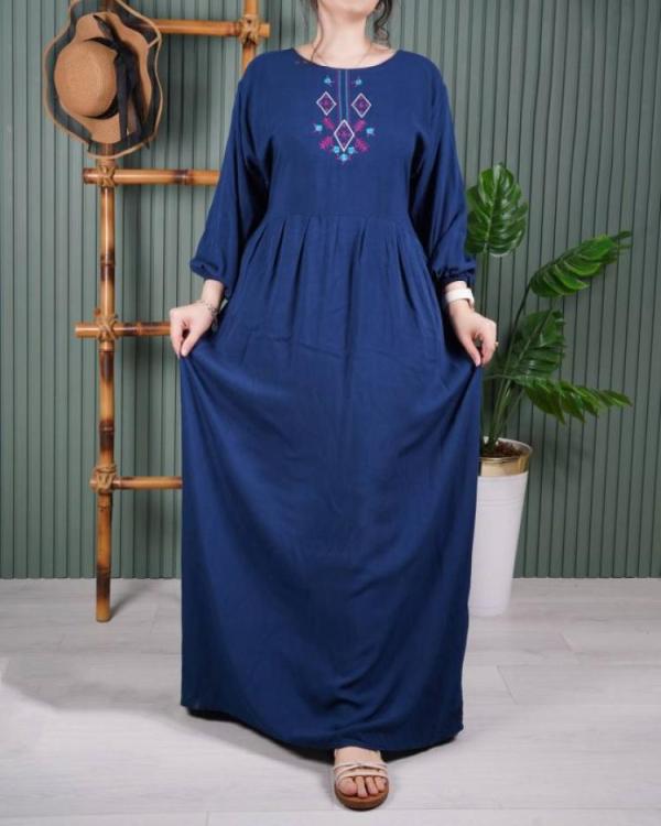 پیراهن ساحلی گلدوزی مارال U7513