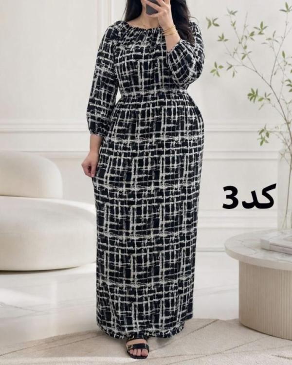 پیراهن ساحلی زنانه نخی خارجی 7621