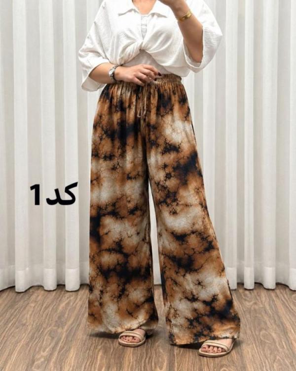 شلوار نخی  زنانه خارجی A7631